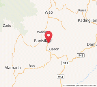 Map of Banisilan, Soccsksargen