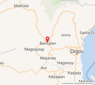 Map of Bansalan, Davao