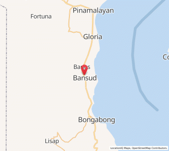 Map of Bansud, Mimaropa