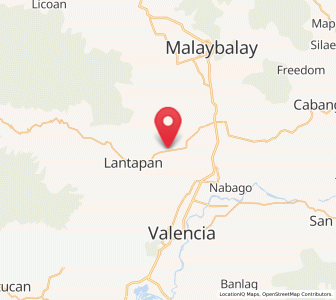 Map of Bantuanon, Northern Mindanao