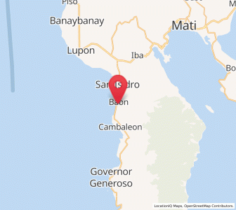 Map of Baon, Davao