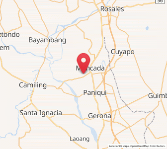 Map of Baquero Norte, Central Luzon