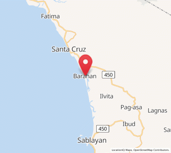 Map of Barahan, Mimaropa