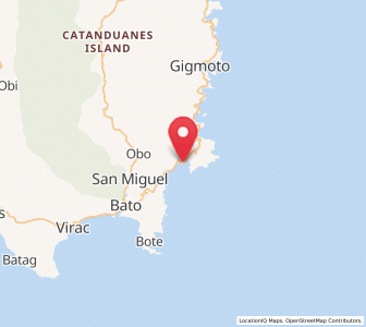 Map of Baras, Bicol