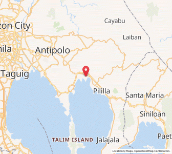 Map of Baras, Calabarzon