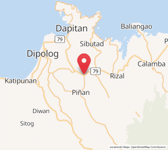 Map of Barcelona, Zamboanga Peninsula