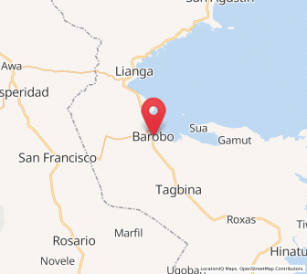 Map of Barobo, Caraga
