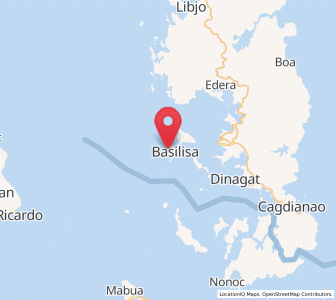 Map of Basilisa, Caraga