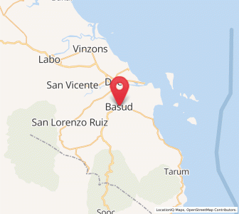 Map of Basud, Bicol