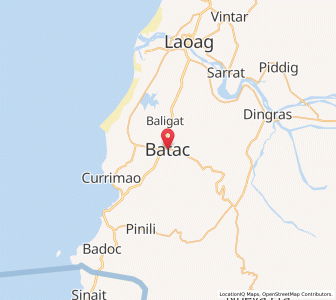 Map of Batac City, Ilocos