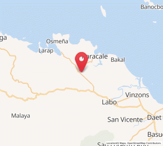 Map of Batobalane, Bicol