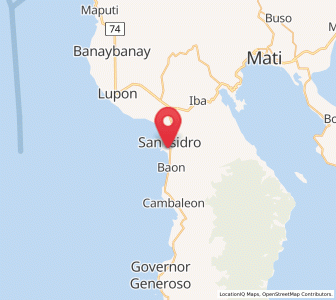 Map of Batobato, Davao