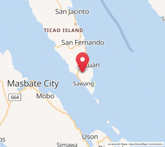 Map of Batuan, Bicol