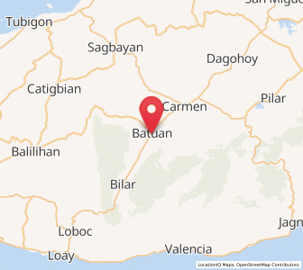 Map of Batuan, Central Visayas