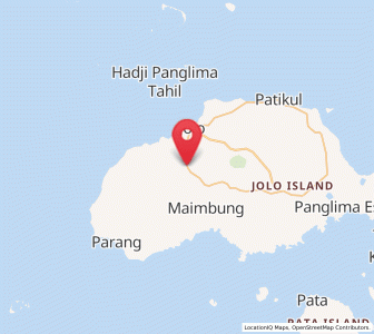 Map of Baunu-Timbangan, Autonomous Region in Muslim Mindanao