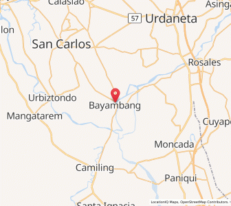 Map of Bayambang, Ilocos
