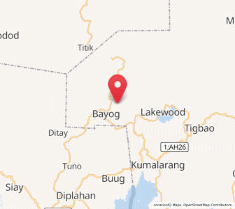 Map of Bayog, Zamboanga Peninsula