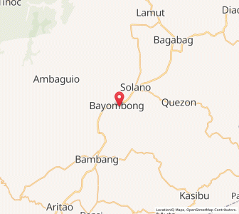 Map of Bayombong, Cagayan Valley