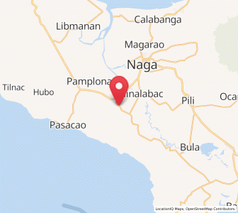 Map of Beberon, Bicol
