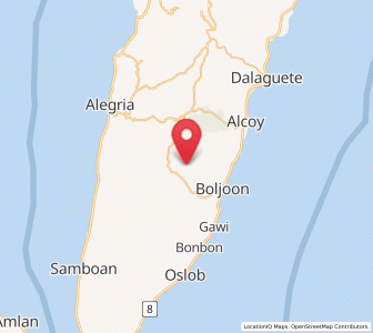 Map of Becerril, Central Visayas