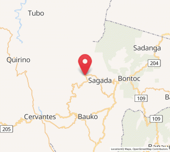 Map of Besao, Cordillera