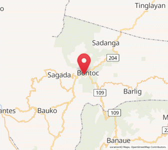 Map of Betwagan, Cordillera