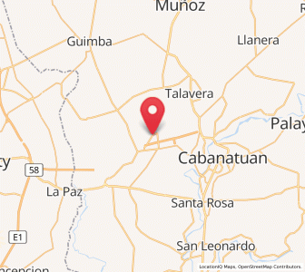 Map of Bibiclat, Central Luzon