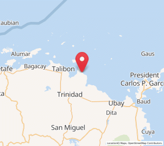Map of Bien Unido, Central Visayas