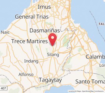 Map of Biga, Calabarzon