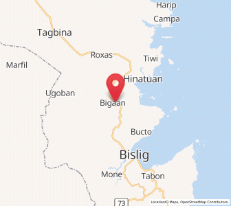Map of Bigaan, Caraga