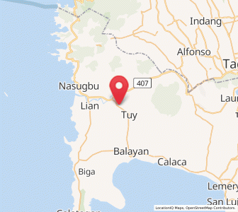 Map of Bilaran, Calabarzon