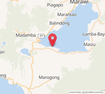 Map of Binidayan, Autonomous Region in Muslim Mindanao