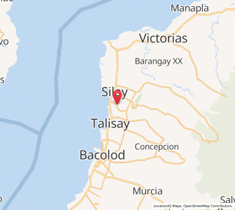 Map of Binonga, Western Visayas