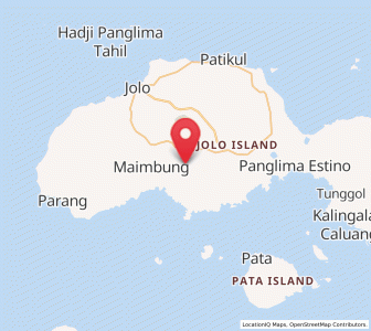 Map of Binuang, Autonomous Region in Muslim Mindanao