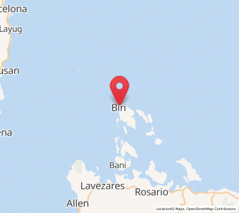 Map of Biri, Eastern Visayas