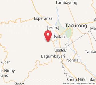 Map of Biwang, Soccsksargen