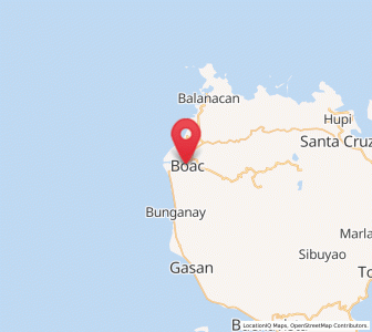 Map of Boac, Mimaropa