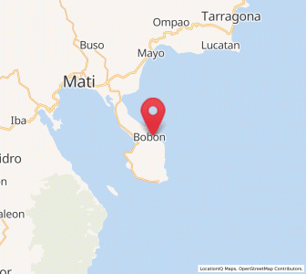 Map of Bobon, Davao