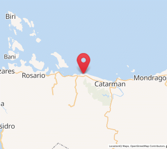 Map of Bobon, Eastern Visayas