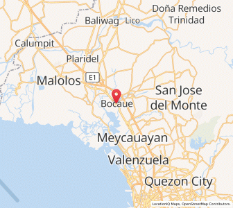 Map of Bocaue, Central Luzon