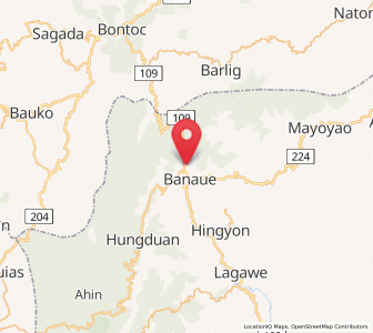 Map of Bocos, Cordillera