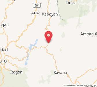 Map of Bokod, Cordillera