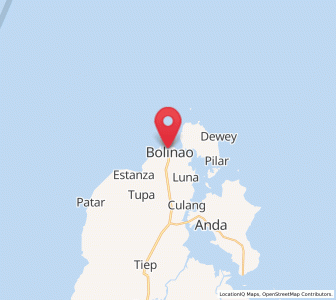 Map of Bolinao, Ilocos