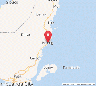 Map of Bolong, Zamboanga Peninsula