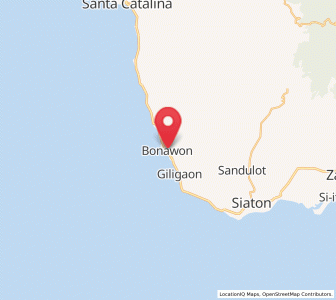 Map of Bonawon, Central Visayas