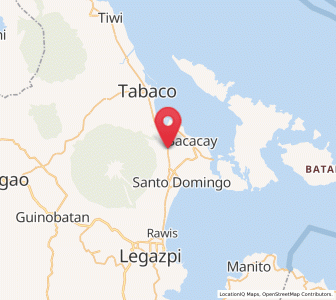 Map of Bonga, Bicol