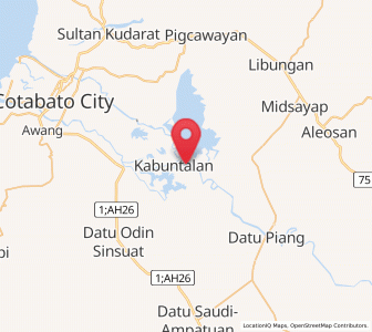 Map of Bongued, Autonomous Region in Muslim Mindanao