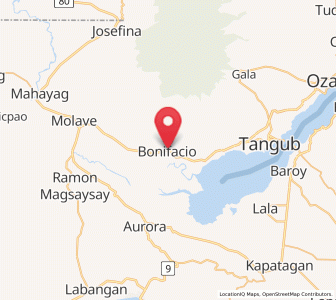 Map of Bonifacio, Northern Mindanao