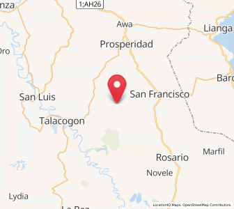 Map of Borbon, Caraga