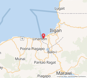 Map of Boroon, Northern Mindanao